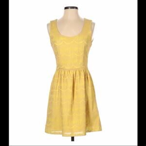 Eight Sixty lace overlay fit and‎ flare dress, size small
